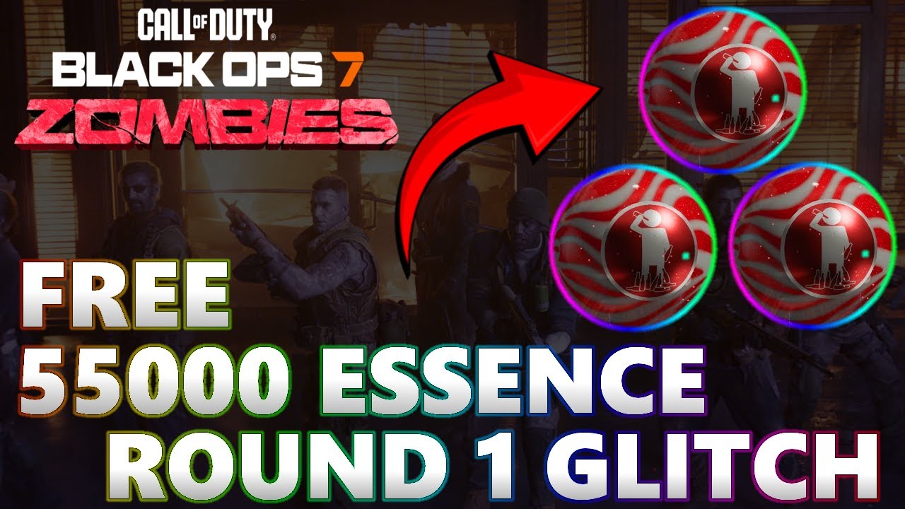 Black Ops 7 Zombies; FREE 55000 ESSENCE ON ROUND 1 GLITCH! ULTRA GUM GLITCH - BO7 Zombies Glitches