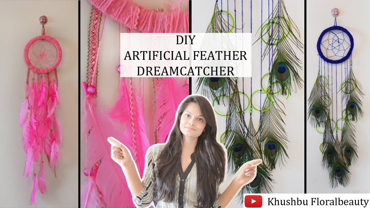 DIY Artificial Feather Dreamcatcher