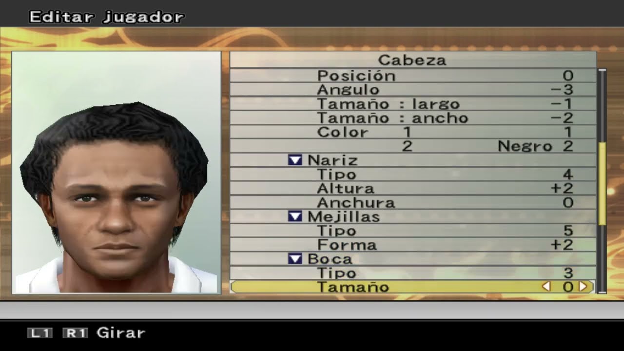 Jose Reinaldo Face PES 6 con Editor interno