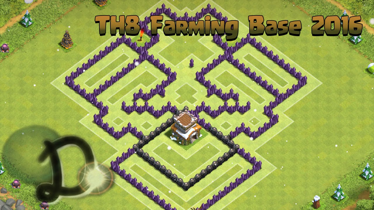 Clash of Clans - TH8 Farming Base 2016