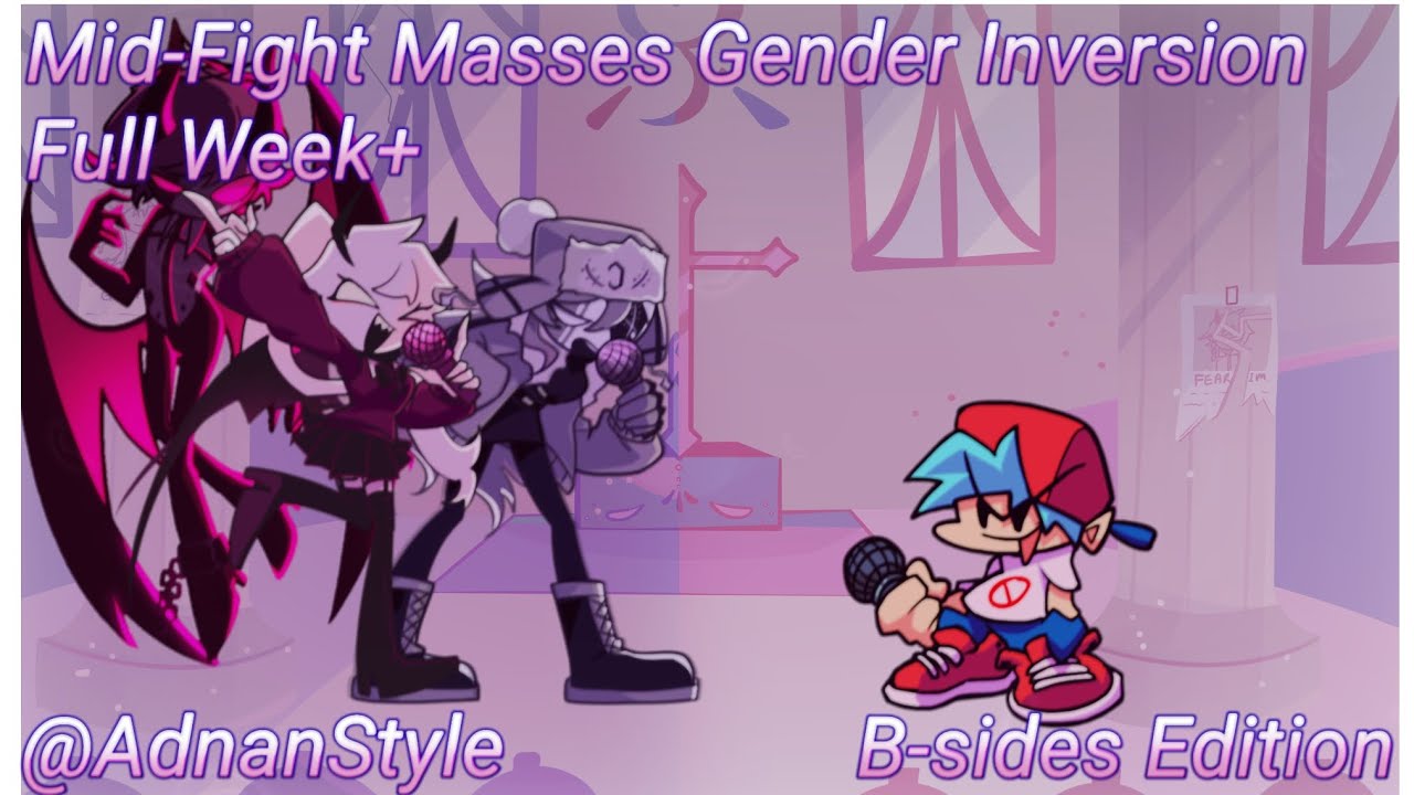 °| Friday Night Funkin' |° Mid-Fight Masses Gender Inversion Full Week+ | B-sides | Gameplay