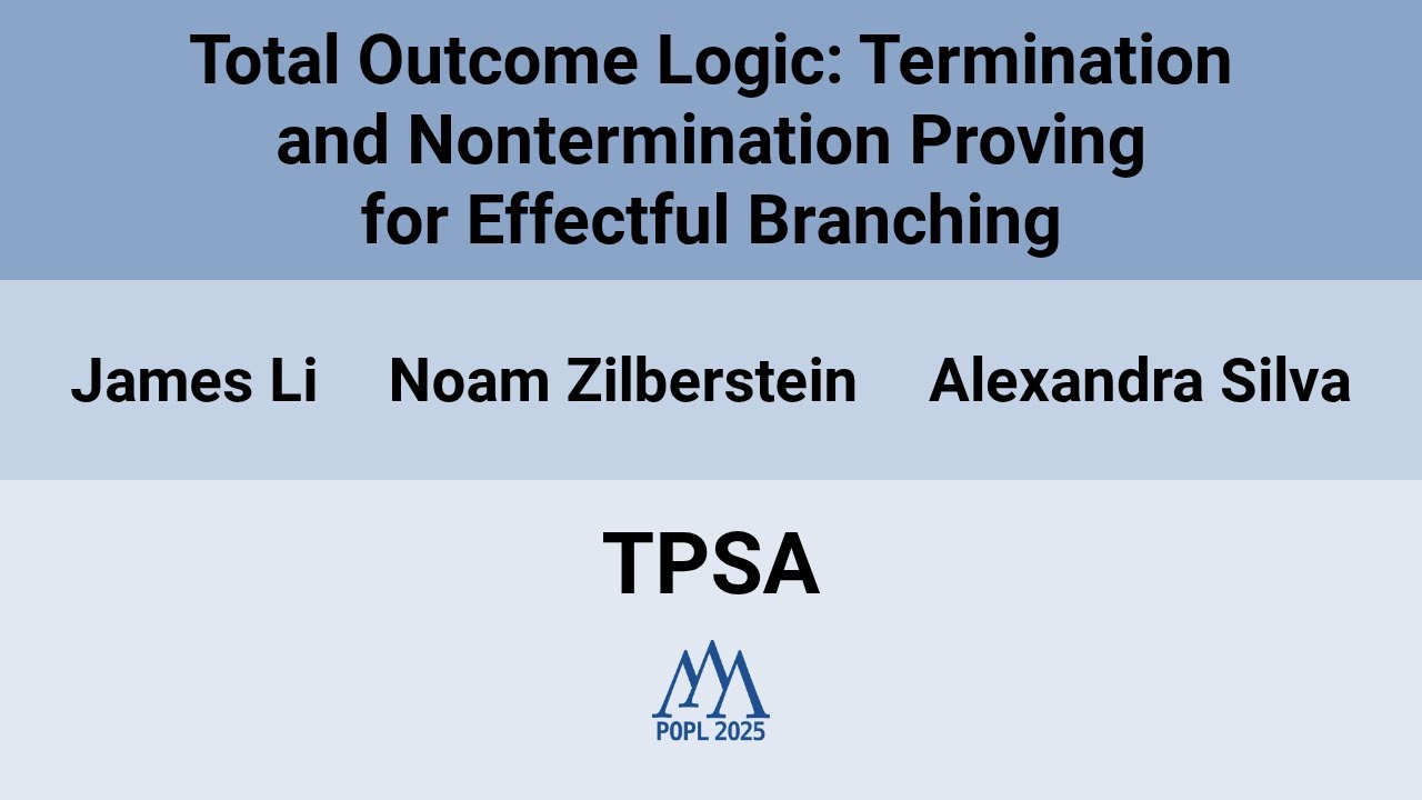 [TPSA'25] Total Outcome Logic: Termination and Nontermination Proving for Effectful Branching