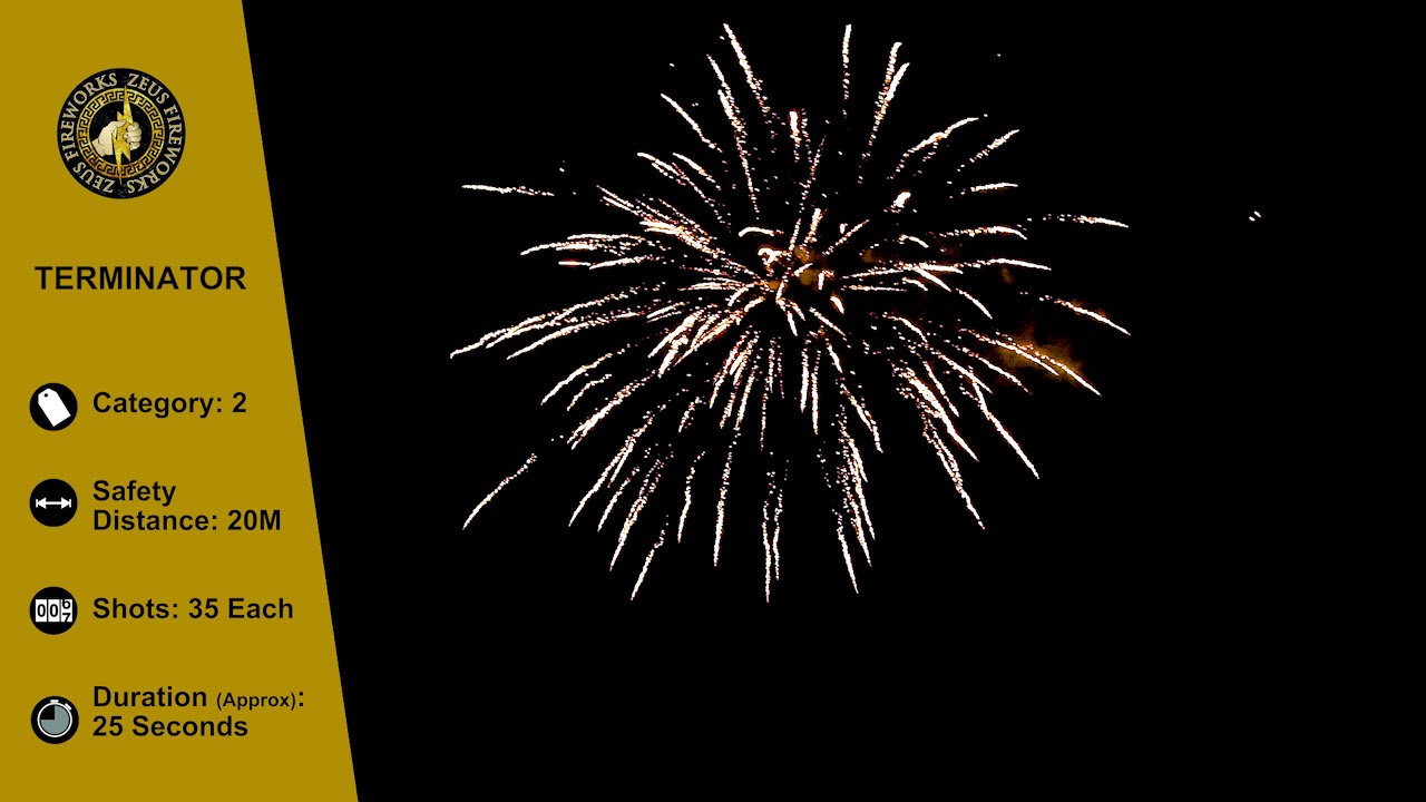 Terminator 4 Pack | Cakes and Barrages | Zeus Fireworks 194K