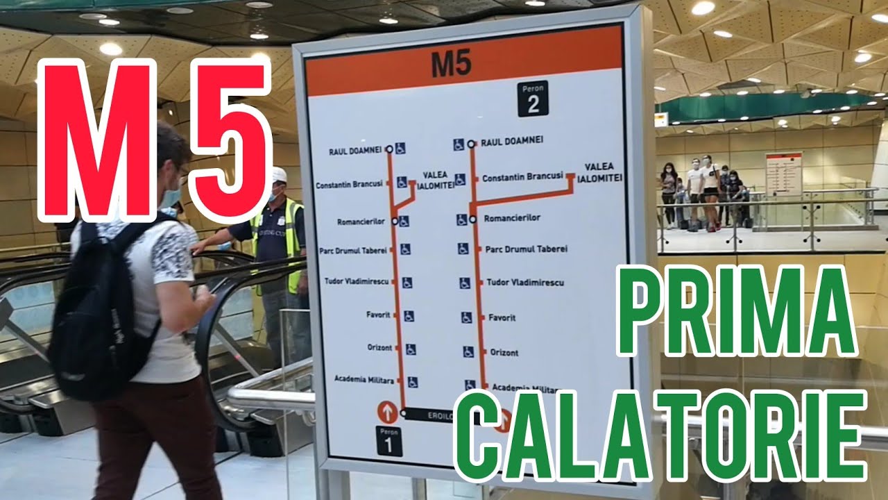 Prima calatorie cu M5 Metrou Eroilor - Drumul Taberei - Raul Doamnei - Romancierilor Primele imagini