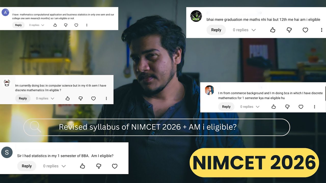 Revised Syallbus and Eligiblity criteria for NIMCET  #nimcet2026 #nimcet