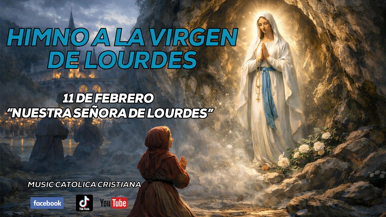 11 de Febrero Nuestra señora de Lourdes 🙏✨💙 | Himno a la Virgen de Lourdes  🎶🎵