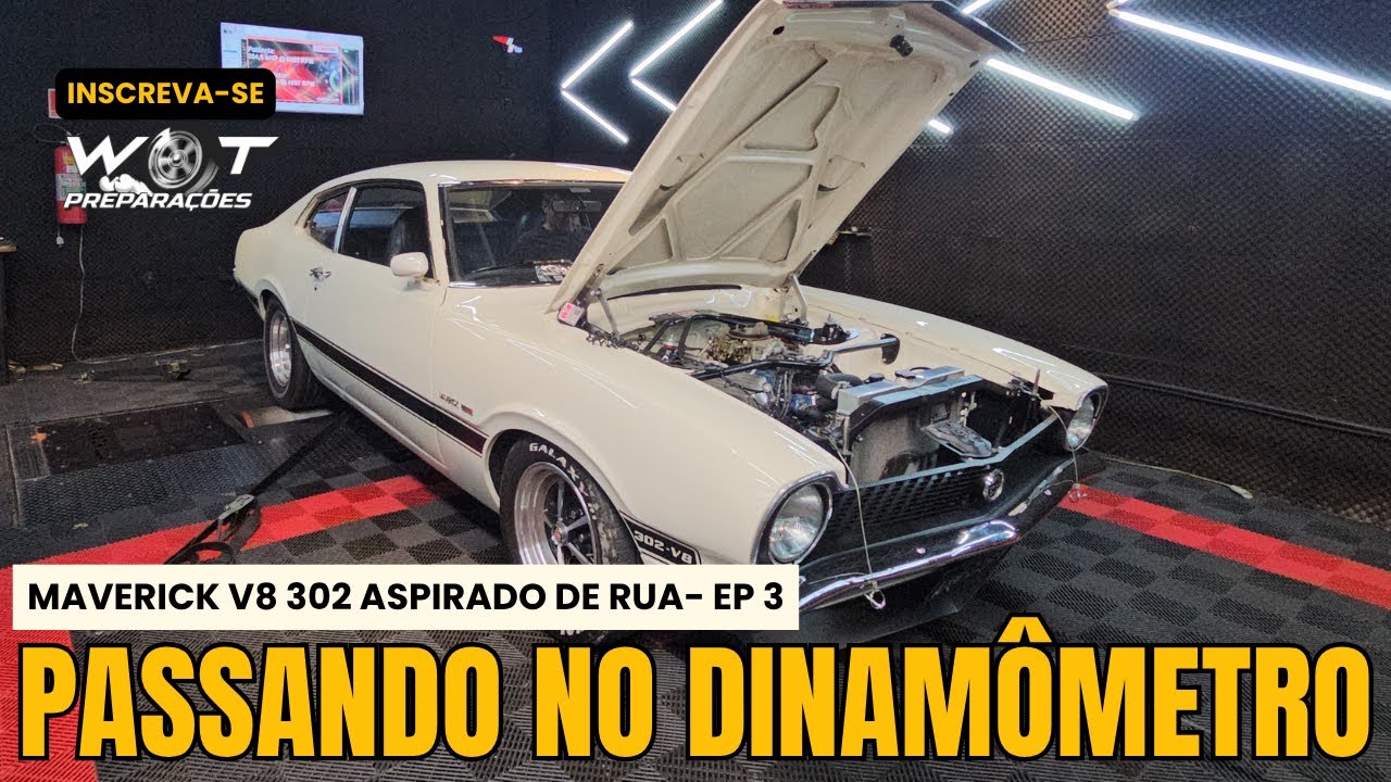 MAVERICK 302 V8 BY WOT NO DINAMÔMETRO EP-3  (W.O.T. PREPARAÇÕES)