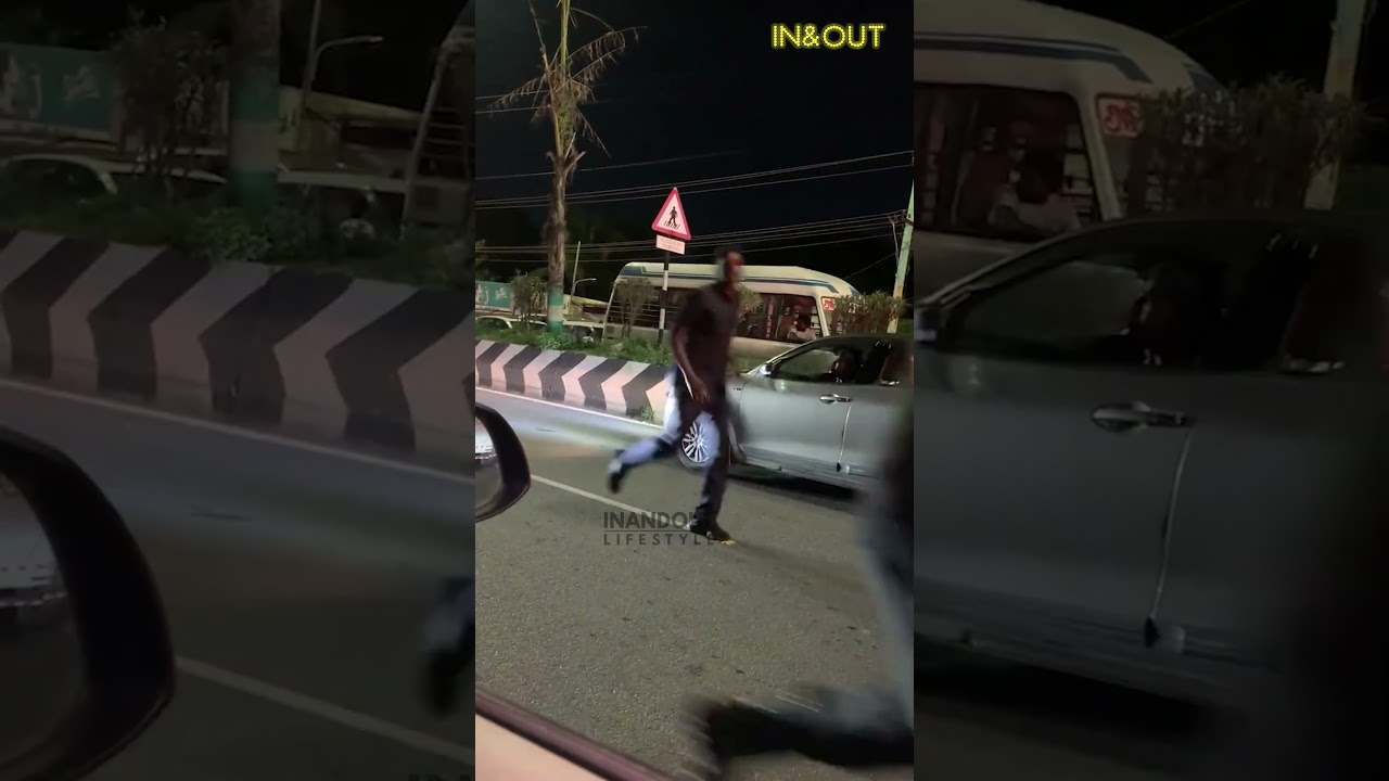 CM sir was not spared  around 8:45 pm at ECR had to squeeze in opposite lane.