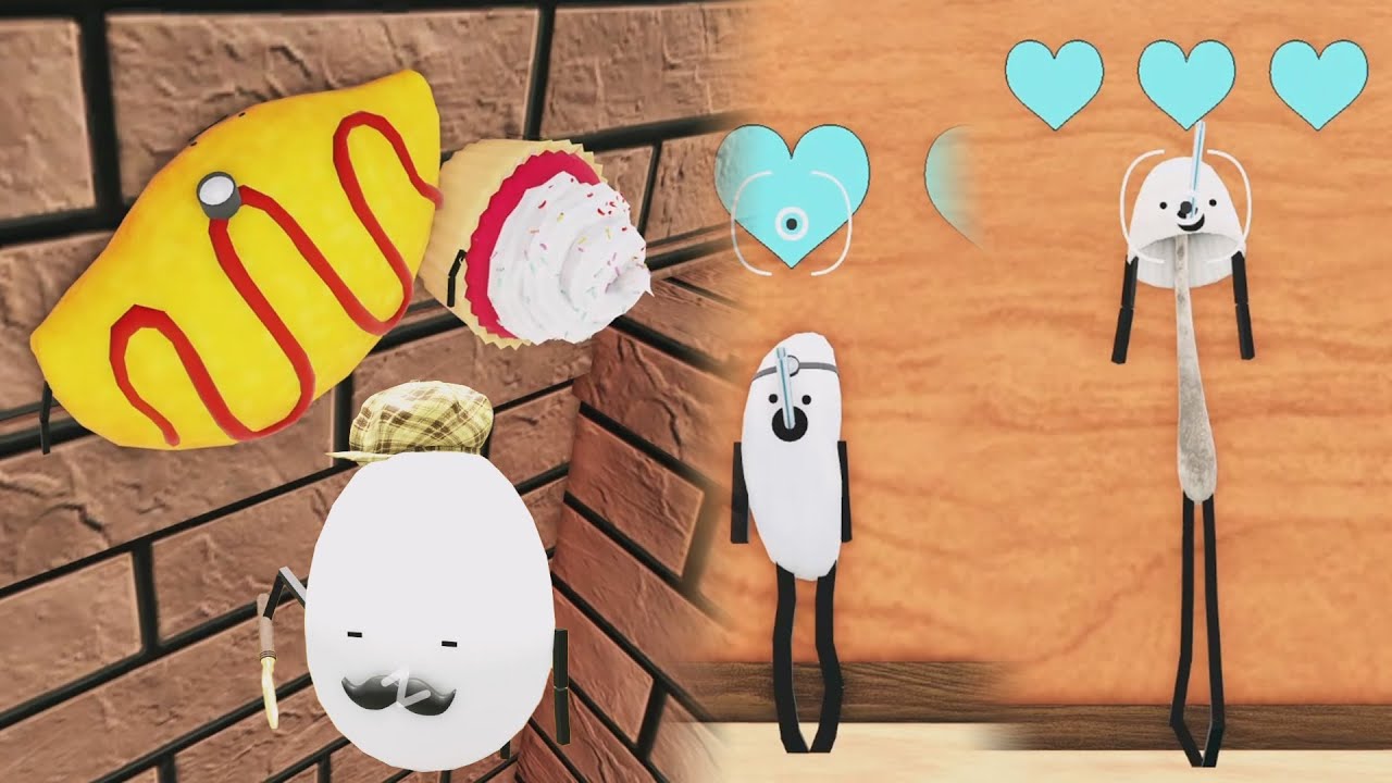 Hide and seek & Juice Party with Omelet Rice, Rice, Green Pepe in Secret Staycation [Roblox]