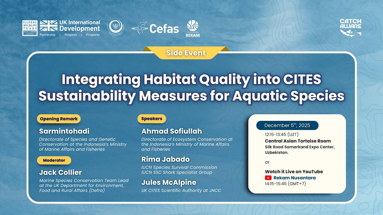 Side Event COP 20 CITES | Integrating Habitat Quality into CITES Sustainability Measures