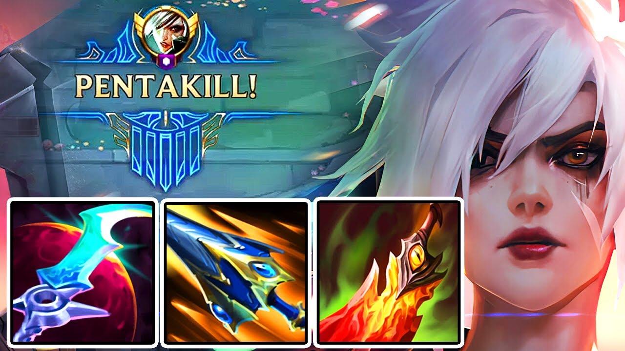 2100 Rank 1 Challenger Riven Pentakill - Riven vs Urgot Top Lane