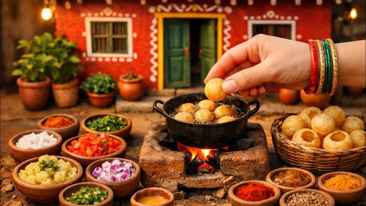 Miniature panipuri | Mini Fuska | Golgappa | Minikitchen | Miniature Cooking | Indian Street food |