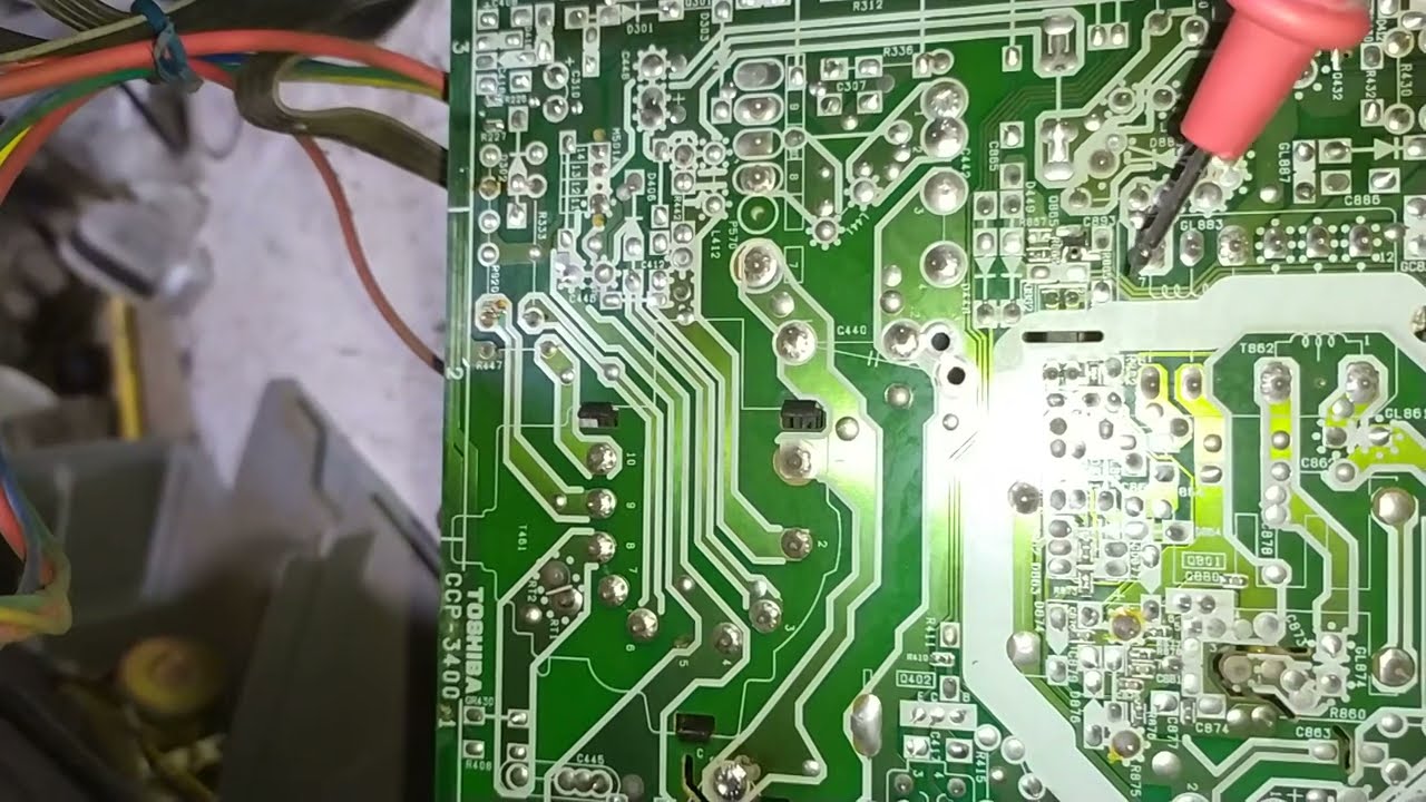 Tv Toshiba de Tubo Led Piscando Como consertar...Veja Que Deu Treta No Final Na Fonte Primária
