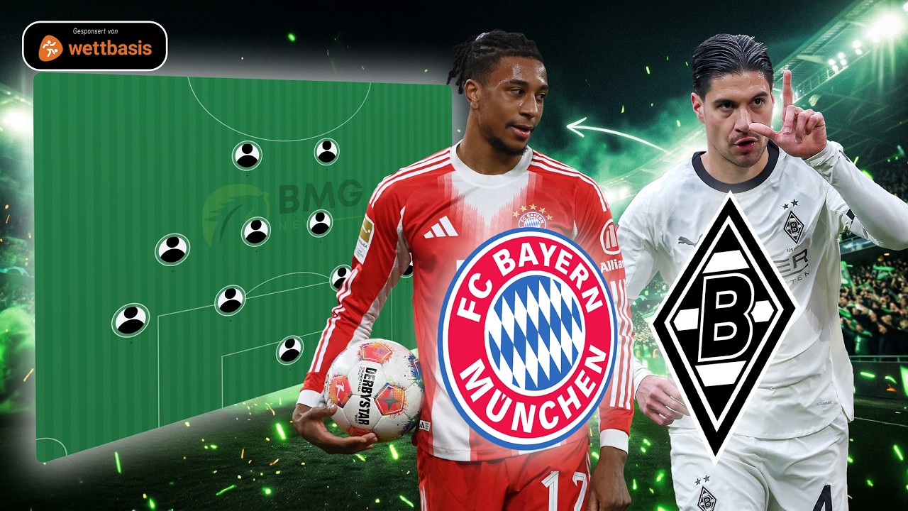 Gladbachs Sensation in München?! 🔥 Die Aufstellung & alle Infos! ⚫⚪🟢
