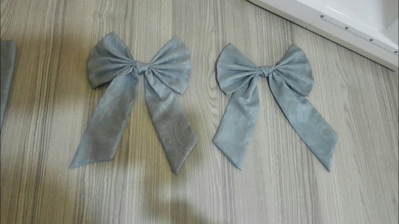 كيفية خياطة بابيون🎀 🎀لتزيين المفروشات 🎀🎀 un nœud décoratif
