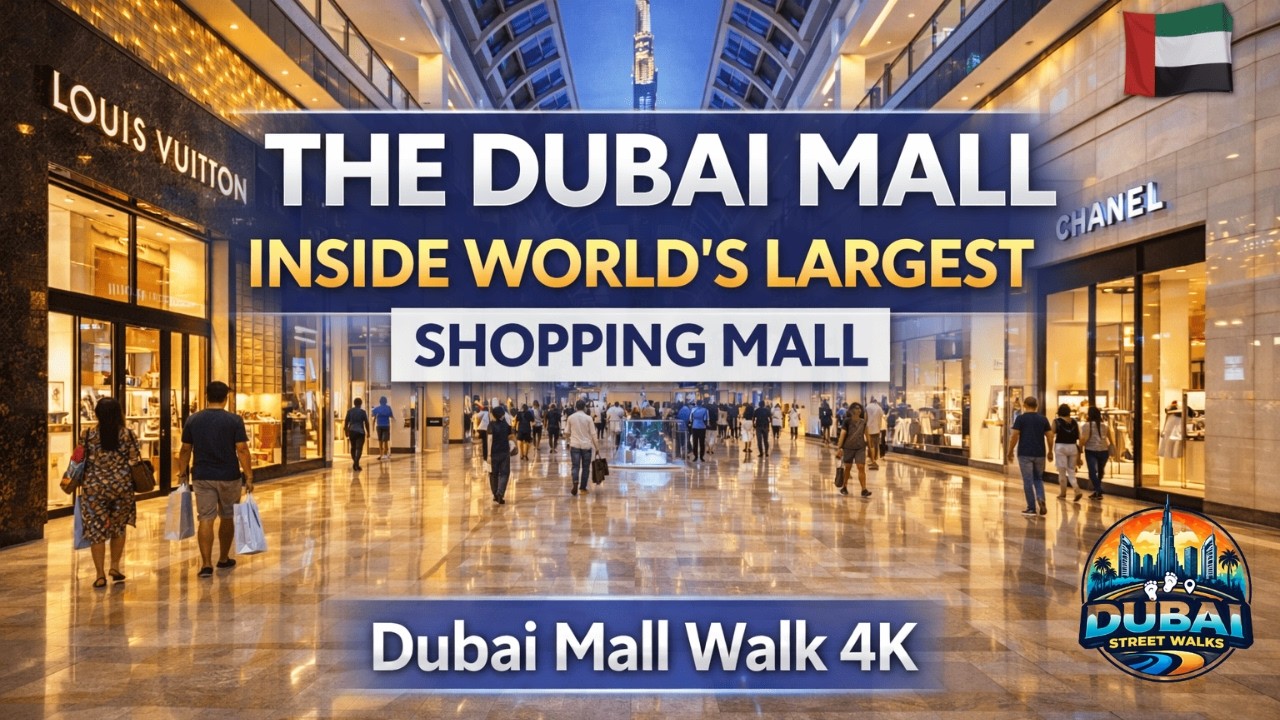 The Dubai Mall Walk 4K | Inside World’s Largest Shopping Mall 🇦🇪