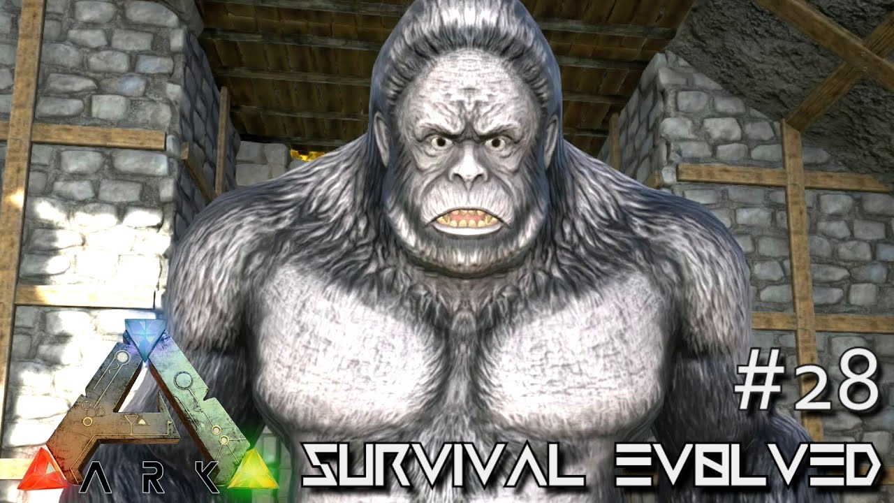 ARK: Survival Evolved - GIGANTOPITHECUS KIBBLE TAMING !!! [Ep 28] (Server Gameplay)