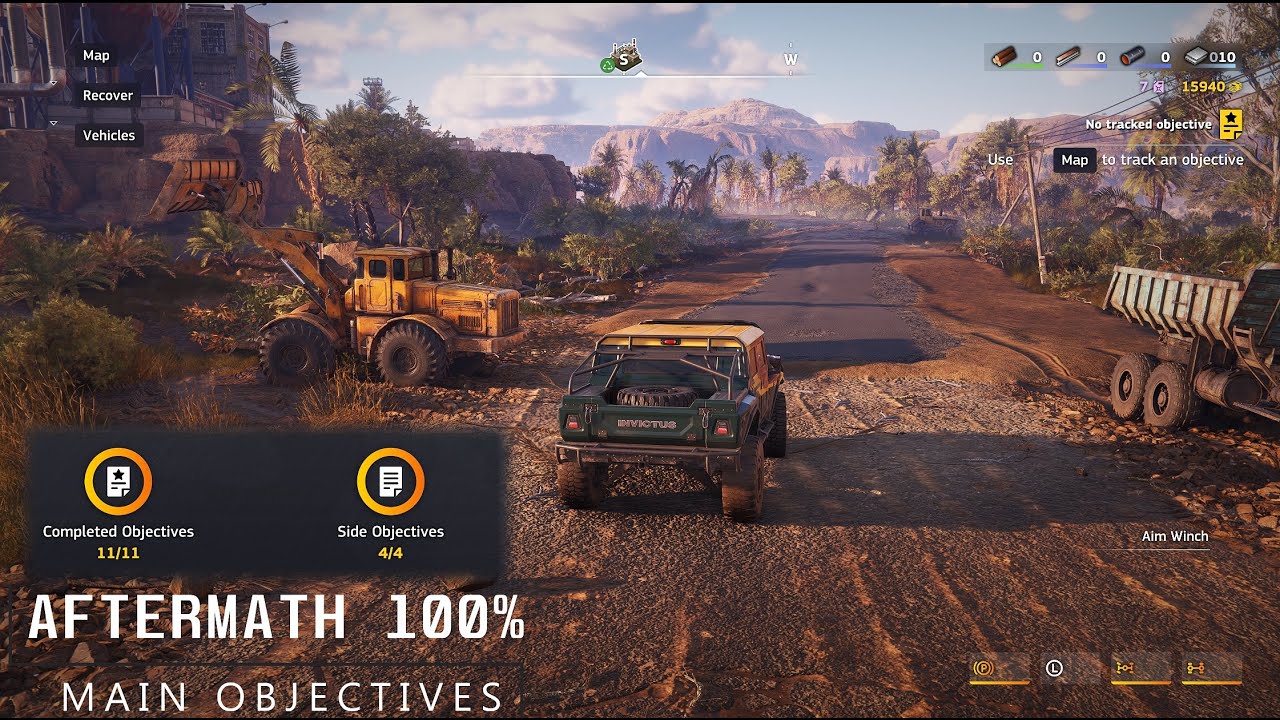 ROADCRAFT AFTERMATH 100% GAMEPLAY MAIN OBJECTIVES [4K]