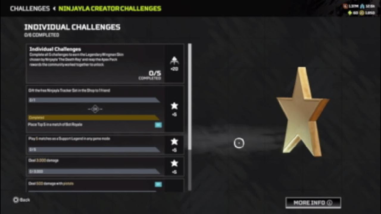 Apex Legends Individual Creator Challenges & SHOP UPDATE Ninjayla Prize Tracker Set FREE in Store