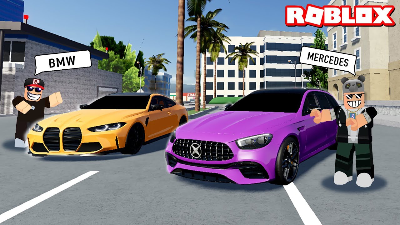 Mercedes ve Bmw Araba Kapışması Yaptık!! - Panda ile Roblox Driving Empire