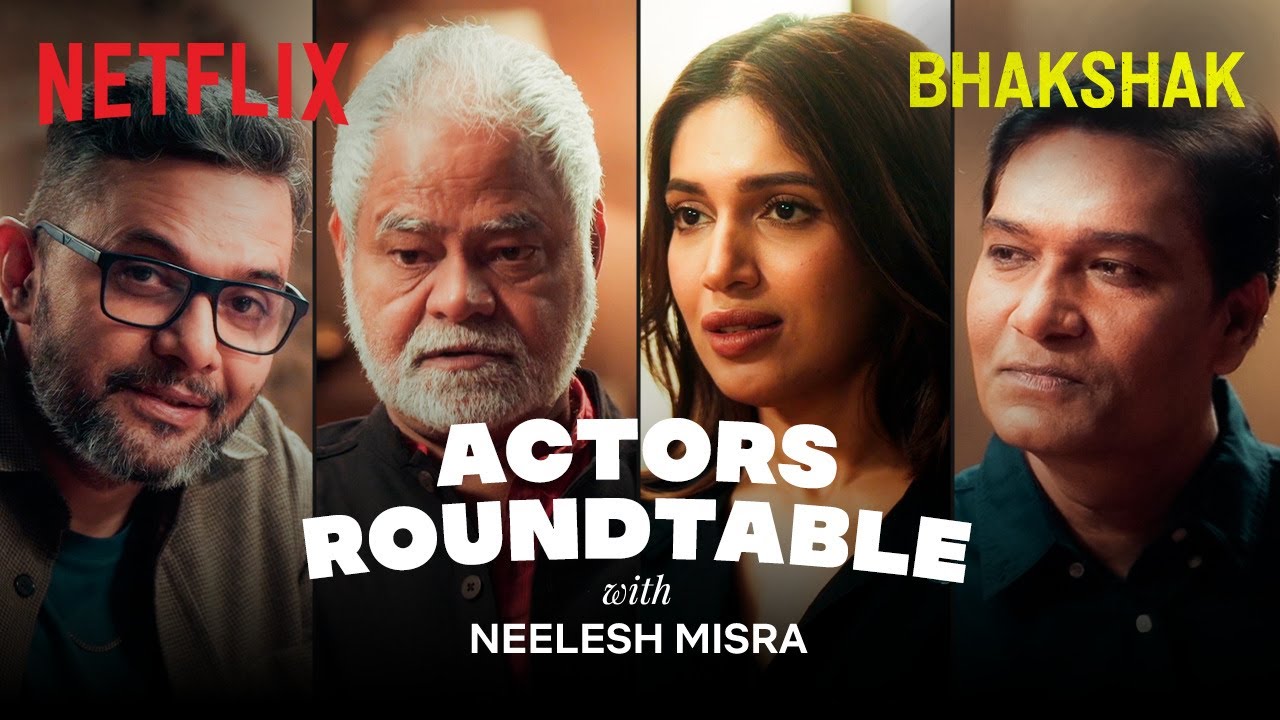 @NeeleshMisra  in conversation with the cast of Bhakshak, Bhumi P, Sanjay M, Aditya S