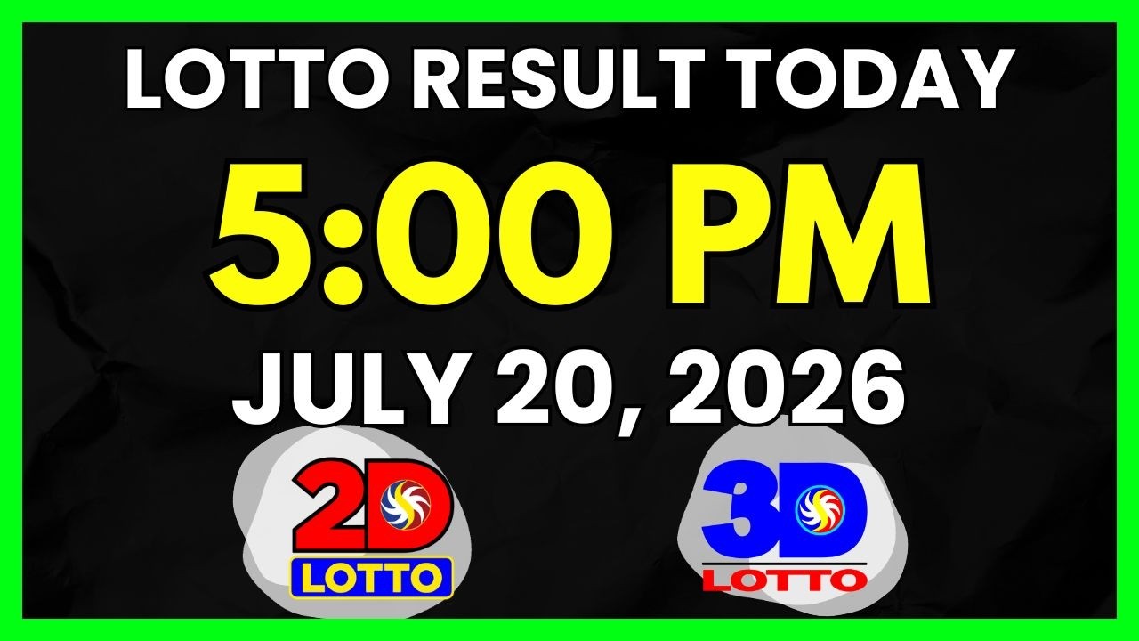 Результаты лотереи сегодня в 17:00, 20 июля 2026 г., тираж Swertres EZ2 PCSO