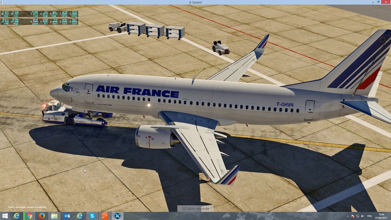 X Plane 11 05 Better push back en français avec B737 300 Présentation