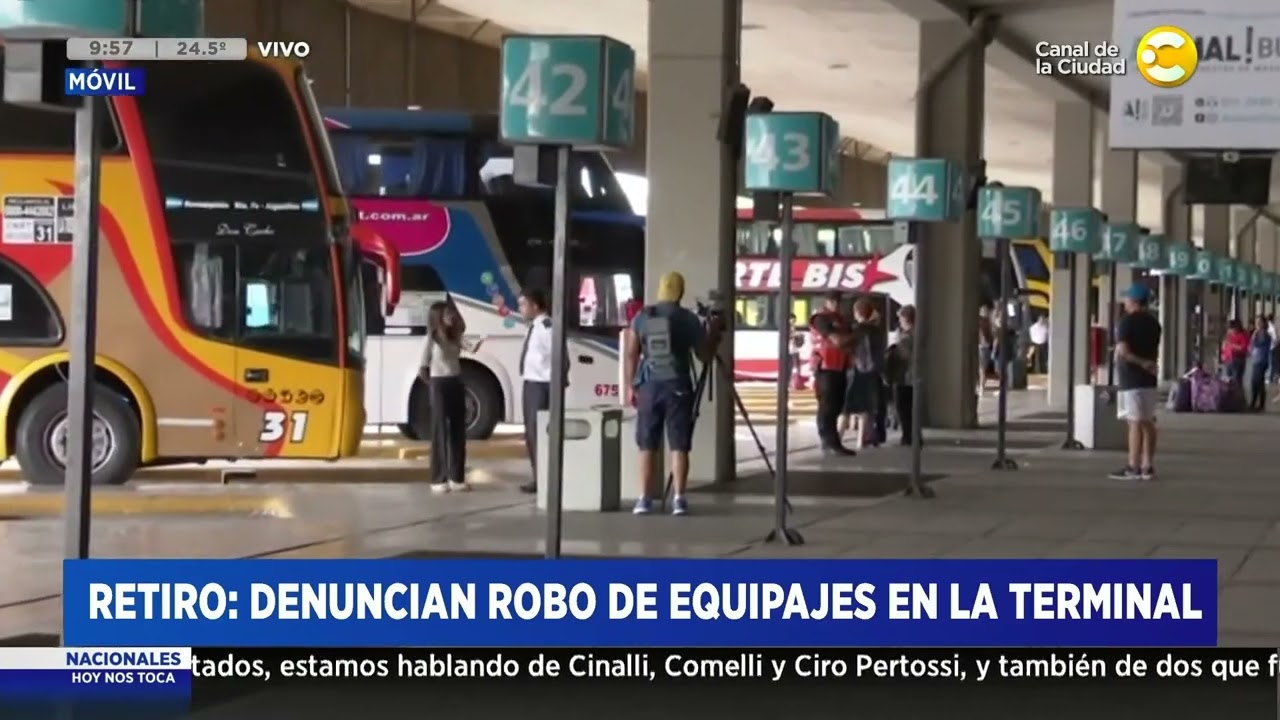 Retiro: Denuncian robo de equipajes en la terminal I HNT con Hugo Macchiavelli