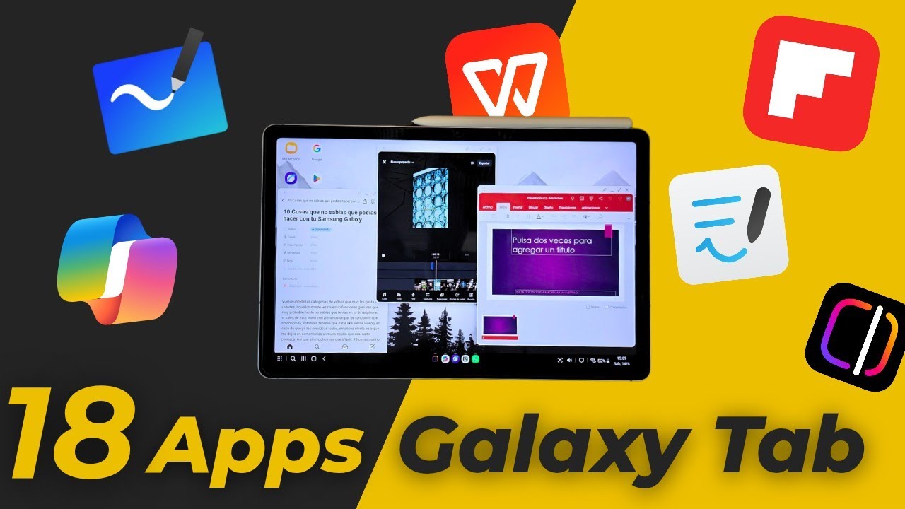 MEJORES Apps para Galaxy Tab en 2025 / Notas📝 - Ofimatica💻 - Edicion✨️ y mas...
