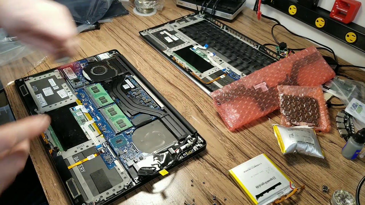 Dell XPS 15 battery and trackpad replacement
