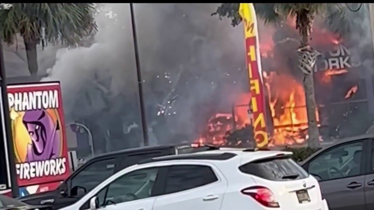 Man killed in fireworks store crash, fire was on his way to pick up kids from school
