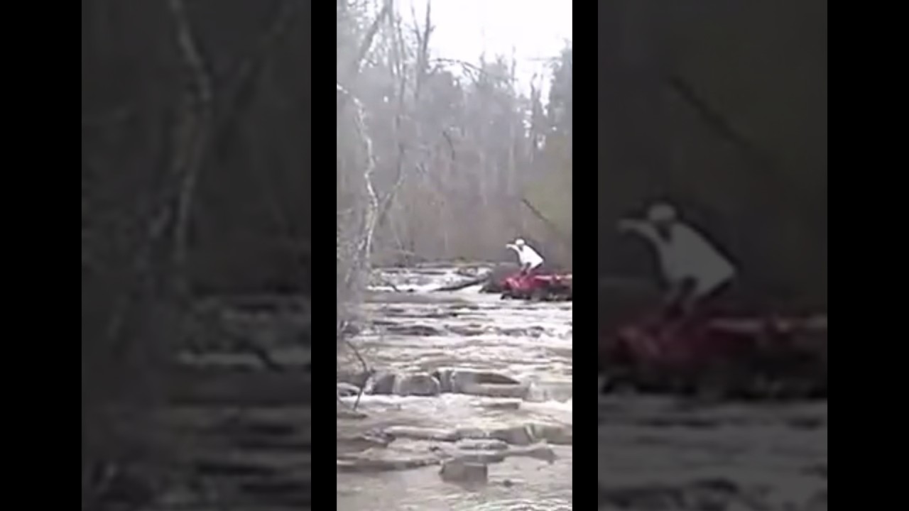 What is That? Man Sees Figure Walking Across Creek! #bigfoot