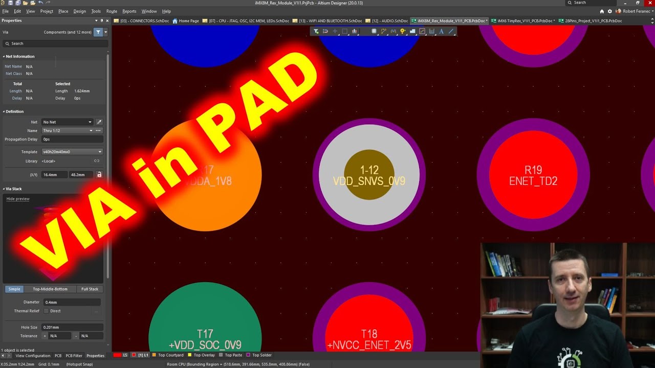 Using VIA in PAD? What you need to know - Guidelines, dimensions and more ...
