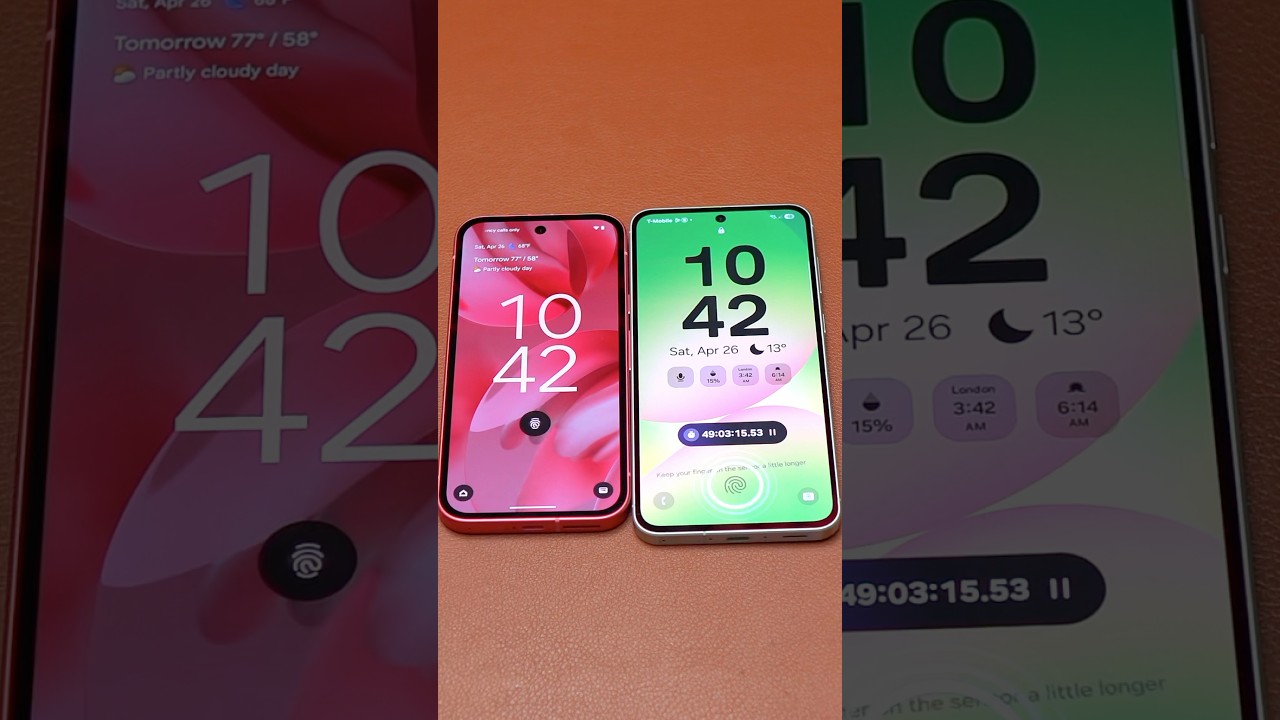 Galaxy A56 Fingerprint Sensor vs Pixel 9a