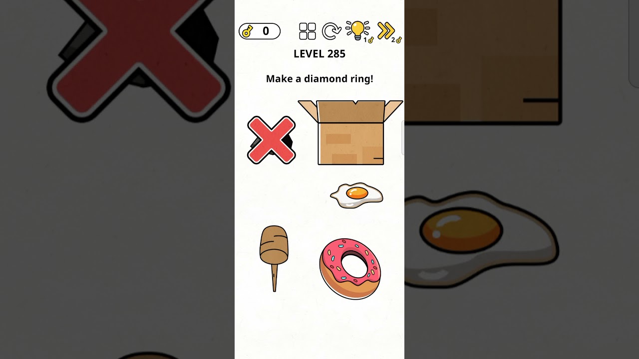 brain games IQ challenge level 285 Make a diamond ring 💍💎