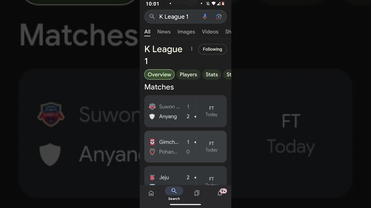 K League 1 Football Scores #kleague1
