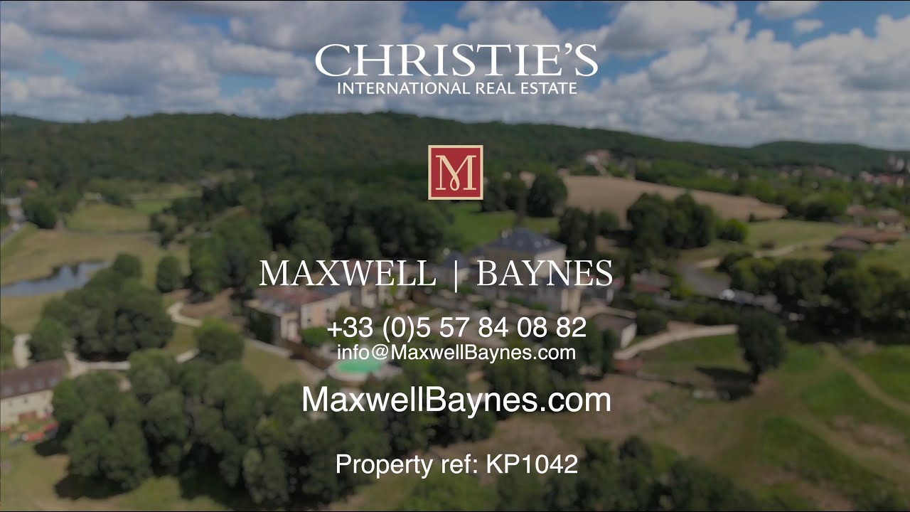 SOLD! Luxury property in Dordogne, France with river frontage & 33ha Maxwell-Baynes ref: KP1042