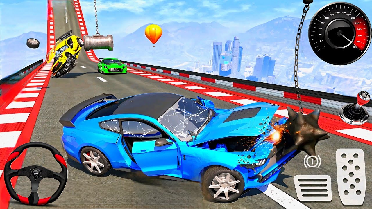 Car Crash Beam Racing Simulator - Real Extreme Mega Ramp Car Stunts: Android Gameplay