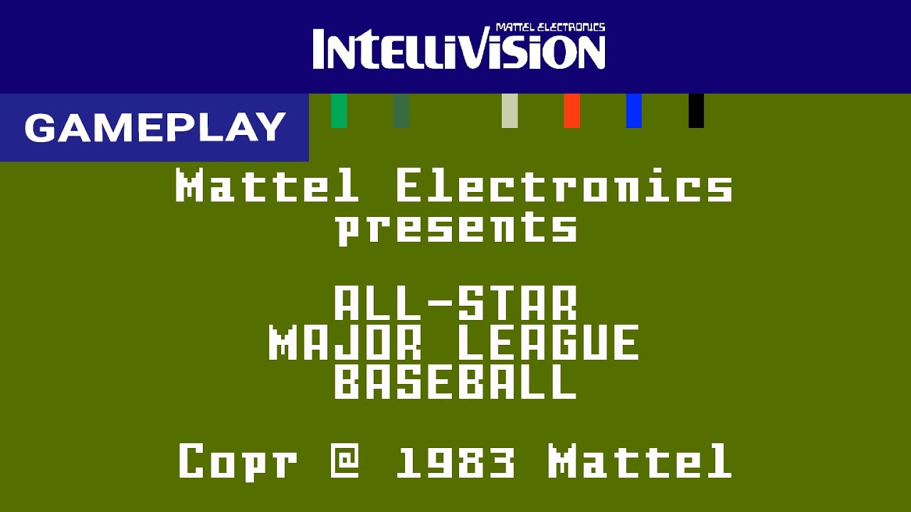 World Championship Baseball (Intellivision) - Gameplay Clip [HD] | RetroGameUp