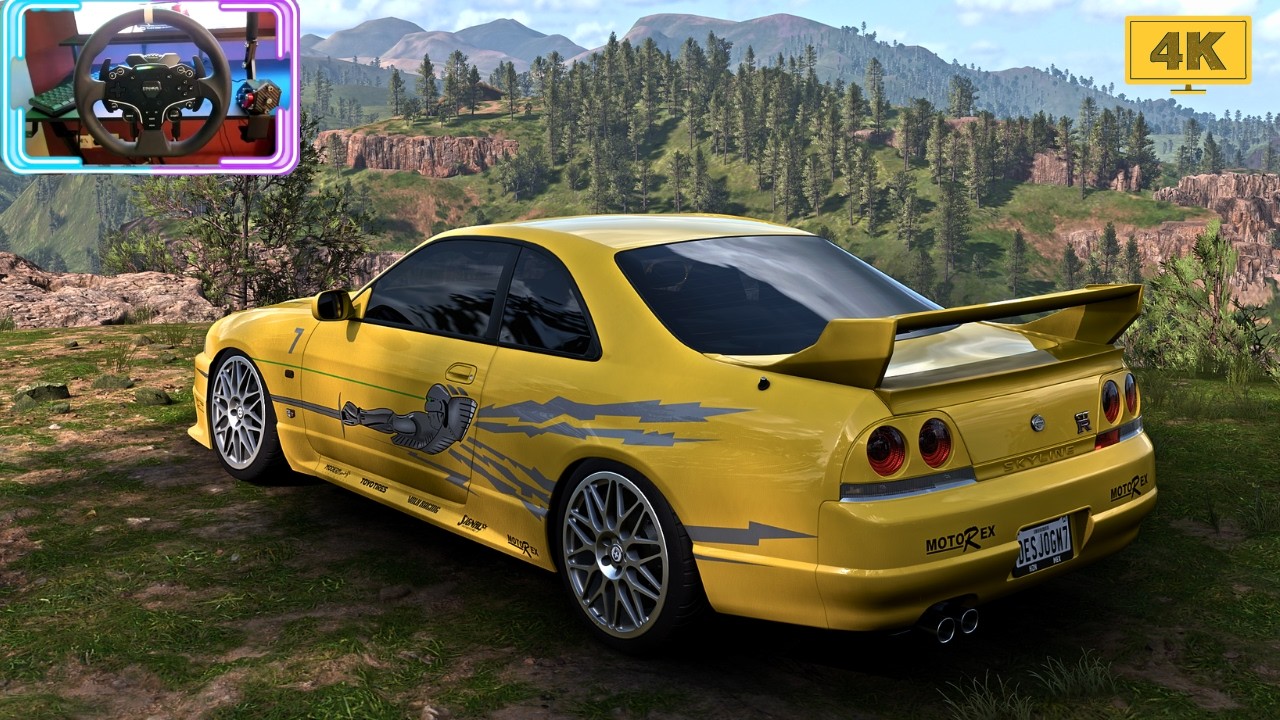 Leon´s R33 Skyline 💨- Forza Horizon 5 / Moza R3 Steering Wheel / 4K Gameplay