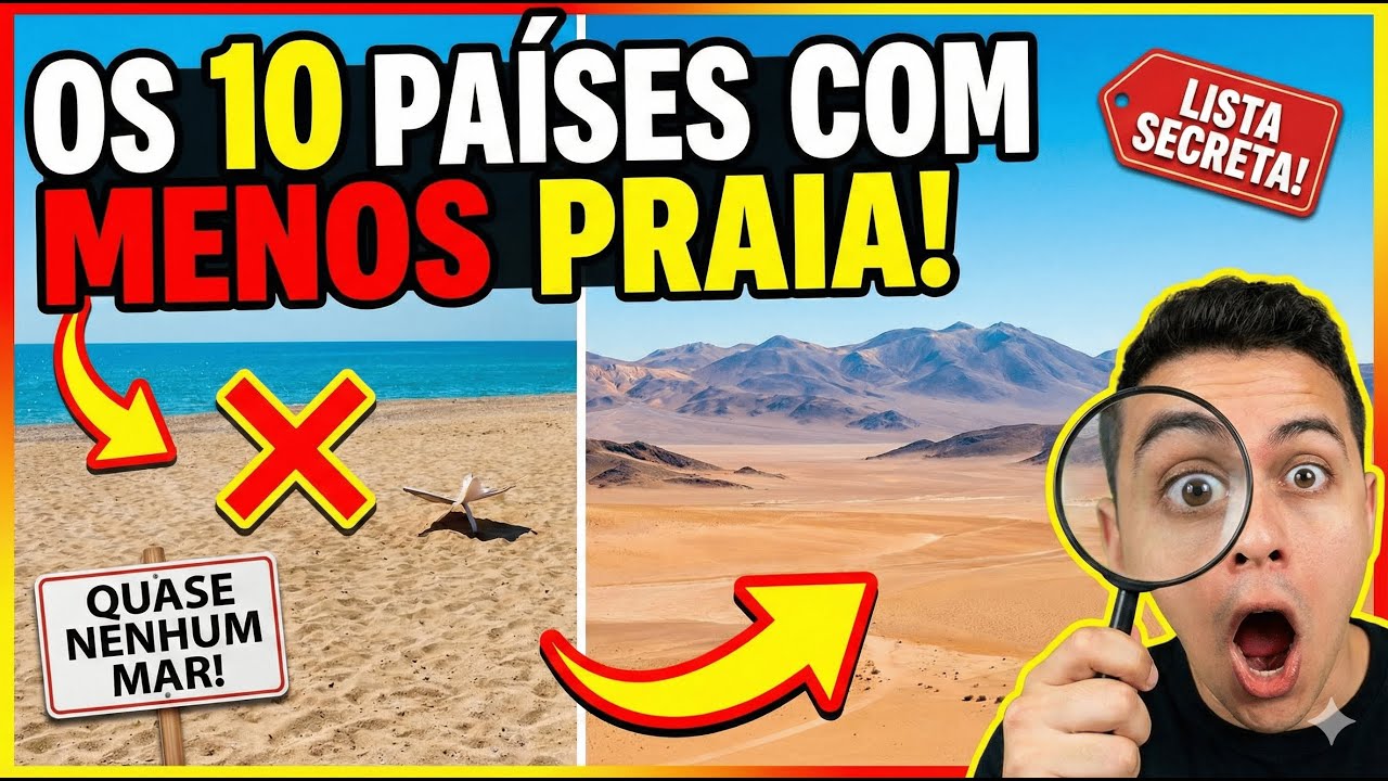 10 Países QUE QUASE NÃO TÊM MAR – Você Vai Ficar Surpreso!