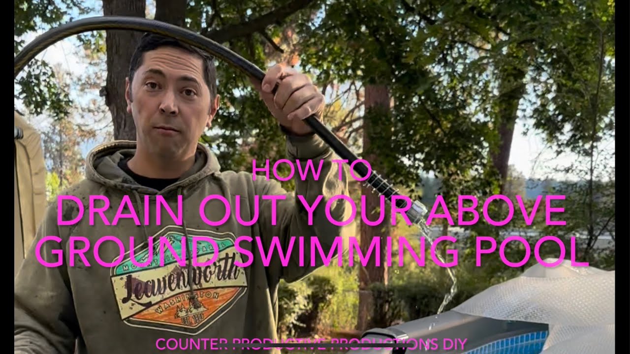 How to drain your above ground swimming pool for winter.