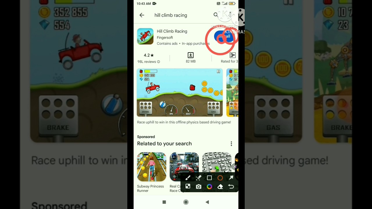 Hill Climb game Play Store se download kaise karen android gamehcr2hill climb racing 2 new team even