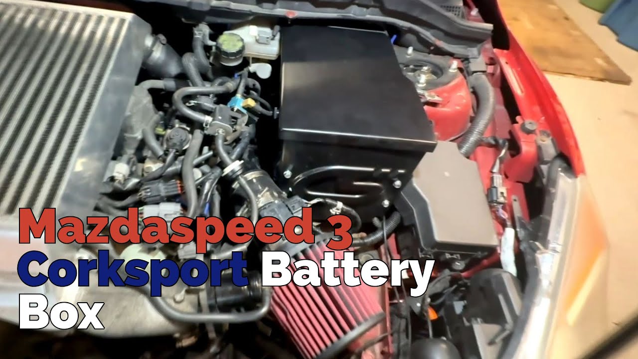 Mazdaspeed 3 Corksport ECU Relocation Battery Box Install