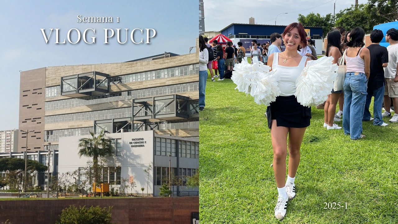 UNI VLOG: 1° Semana en la PUCP | Ingeniería industrial, Equipo de porristas, Taller de tejido, etc |