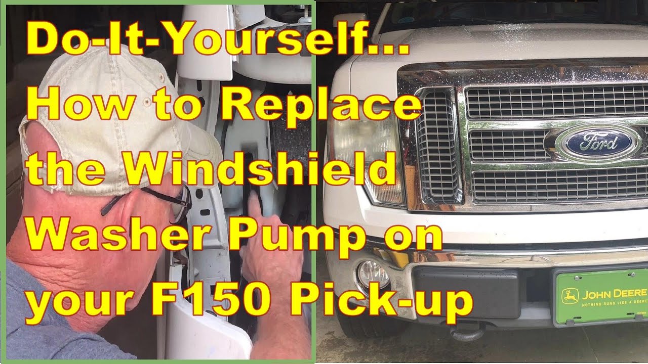 How to replace the windshiled washer pump on your Ford F150 - Do-It-Yourself in less than 15 minutes