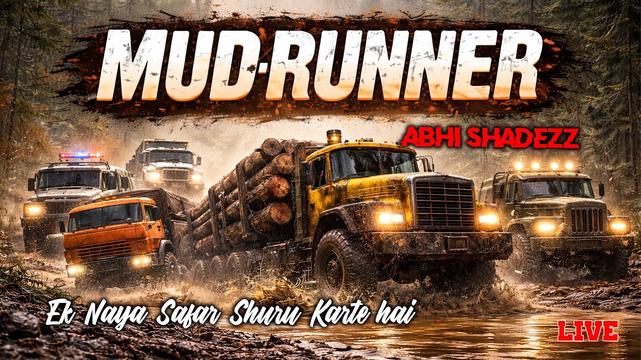 Offroading ke liye tayyar hai hum.. MUD RUNNER | Day 1 | #pcgaming #mudrunner #abhishadezz #truck
