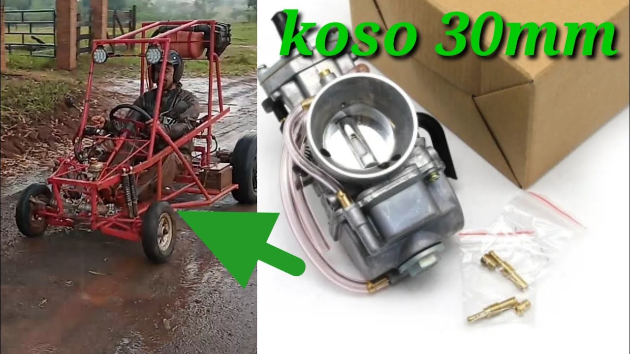 comprei um carburador koso 30mm para meu kartCross 200cc