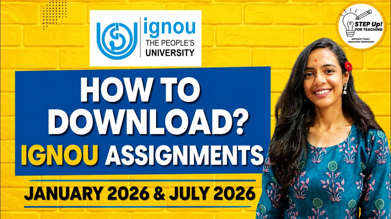 How to Download IGNOU Assignments 2026? | January & July Session | Step-by-Step