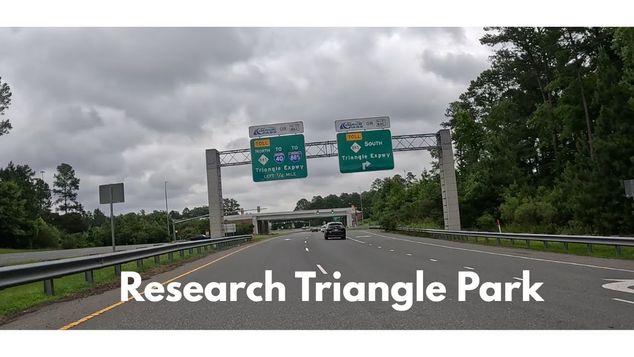 Davis Drive in Cary NC to Morrisville into Research Triangle Park